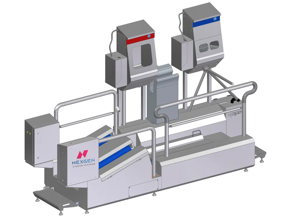 Gumboot Cleaning Machine with All in One Hygiene Station