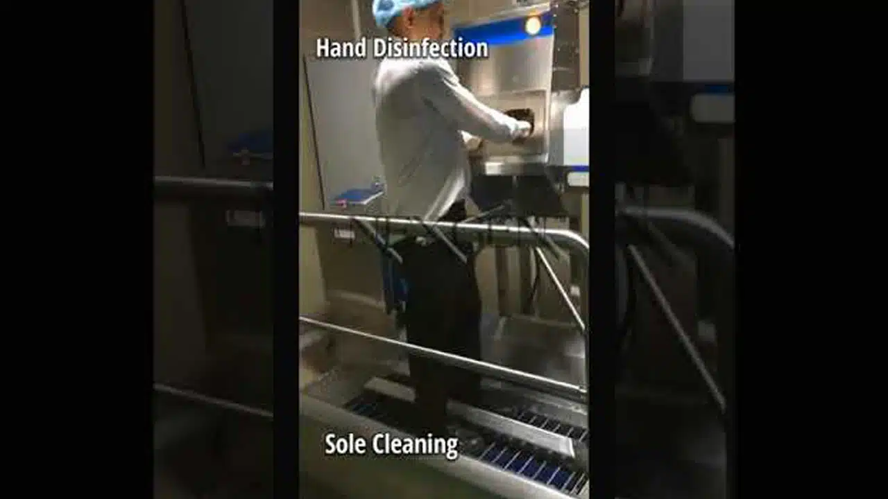 Sole Cleaning with Hand Disinfection