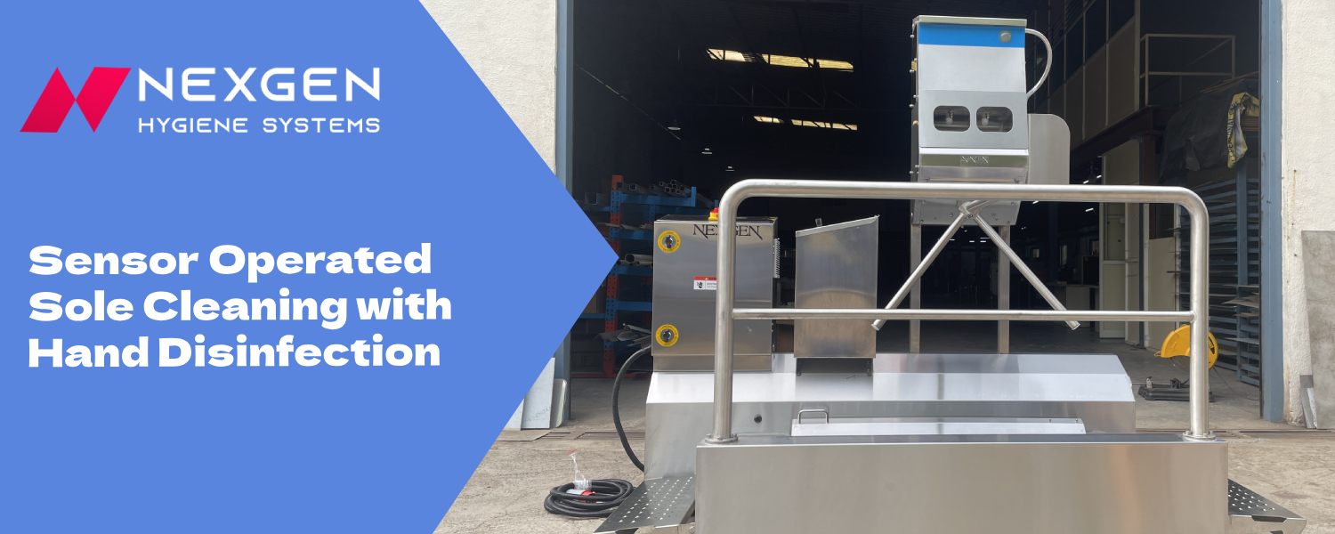 sensor-operated-sole-cleaning-with-hand-disinfection